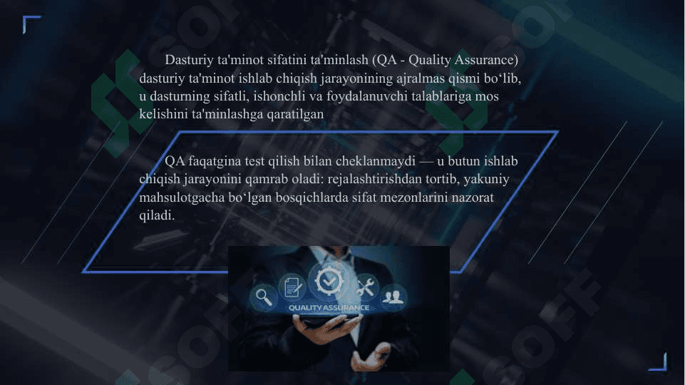 Dasturiy ta'minot sifatini ta'minlashda testlash jarayonlarining roli va samaradorligini baholash 3