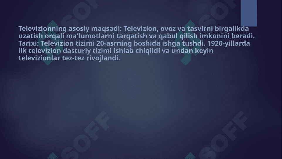 Televizion texnologiyaga asoslangan kurslar 2