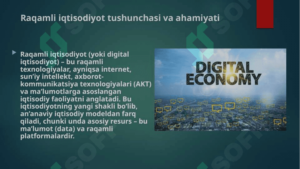 Raqamli iqtisodiyotning mohiyati va unga o`tish jarayoni 3