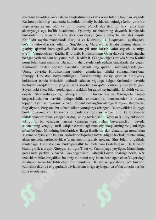Kushonlar podsholigi davrida boshqaruv 4
