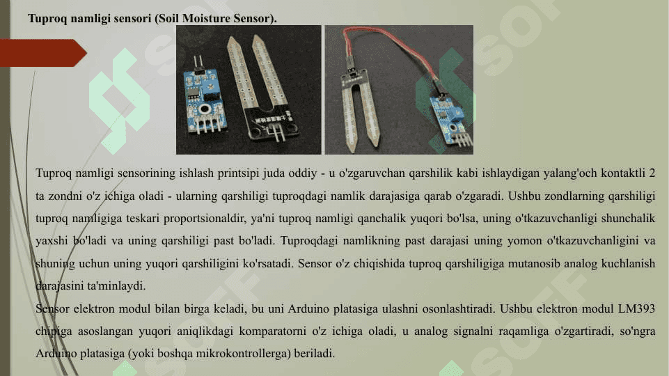 Gullarni avtomatik sug’orishni avtomatlashtirish dasturi va loyihasini ishlab chiqish 5