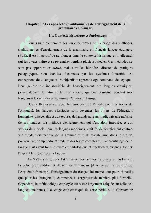L'intensification de l'apprentissage dans la méthodologie française. 4