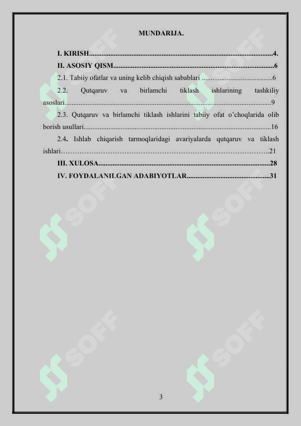 Tabiiy xususiyatli favqulodda vaziyatlarda avariya-qutqaruv va boshqa kechiktirib bo’lmaydigan ishlarni olib borish 3