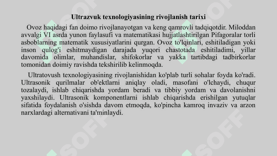 Ultrazvuk yordamida signalizatsiya dasturi va loyixasini yaratish 2