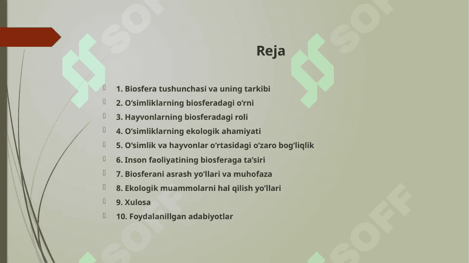 O‘simlik va hayvonlarning biosferadagi roli va ahamiyati 2