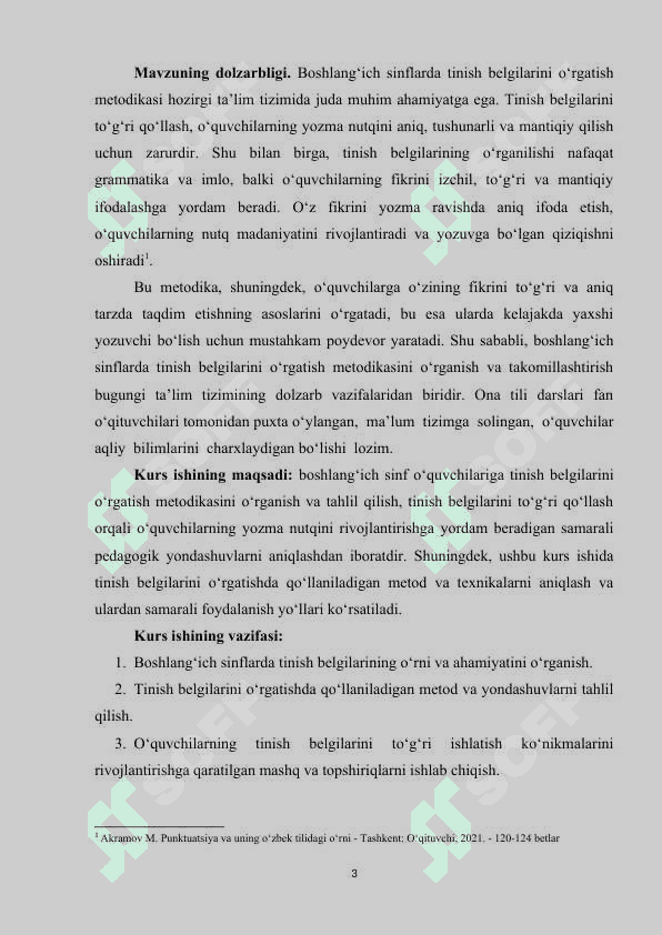 BOSHLANG‘ICH SINFLARDA TINISH BELGILARINI O‘RGATISH METODIKASI 2
