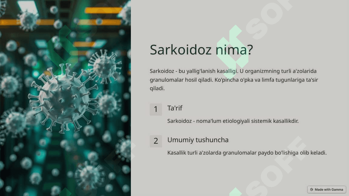 O'pka sarkoidozi haqida ma'lumot 2