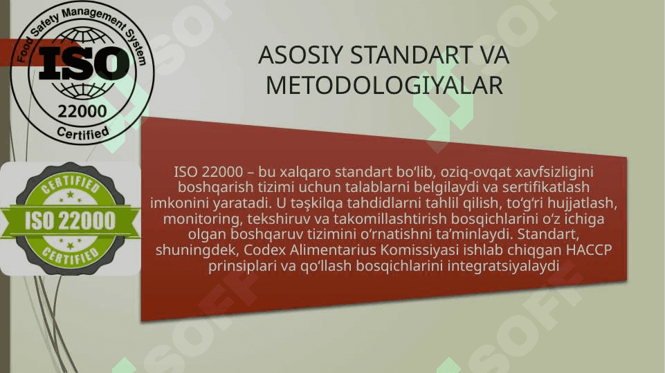 Oziq-ovqat mahsulotlarini xavfsizligini boshqarish tizimlari 4