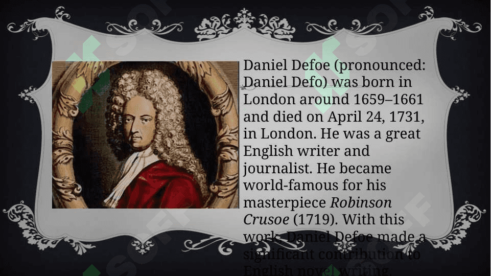 Daniel Defoe “ Robinson Crusoe” 4