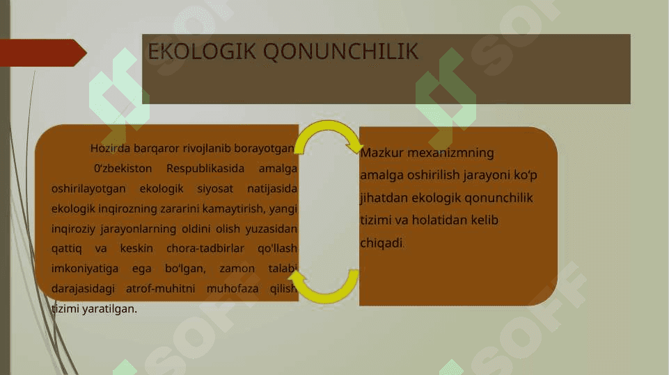 Ekologiya huquqi fani maqsadi va vazifalari 8
