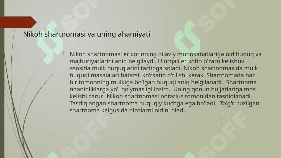 Er-xotin o’rtasida mulk huquqi 3