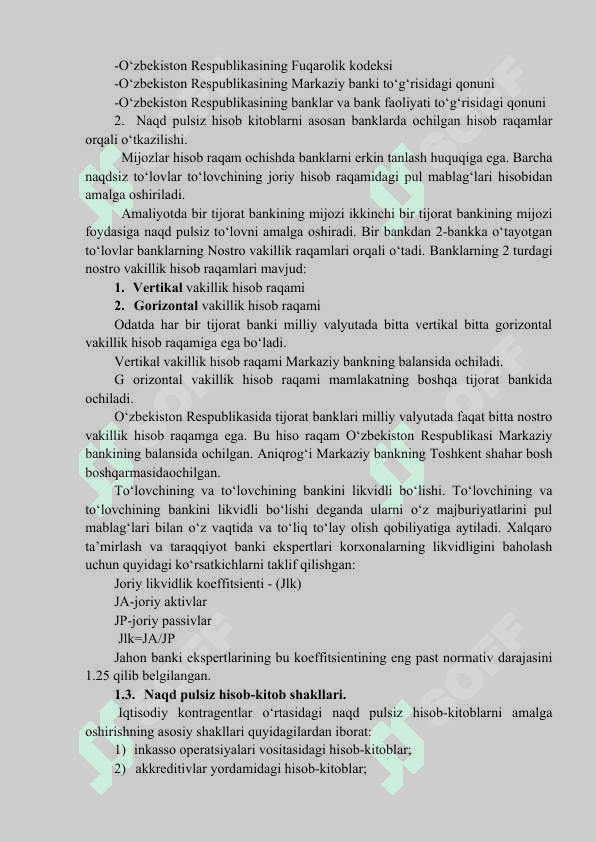 Pul aylanmasi mazmuni va tarkibiy tuzilishi 7