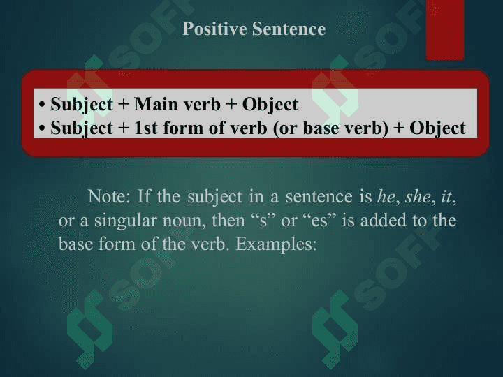 THE PRESENT SIMPLE TENSE 7