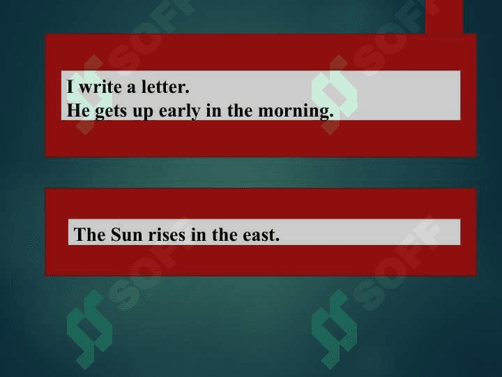 THE PRESENT SIMPLE TENSE 8