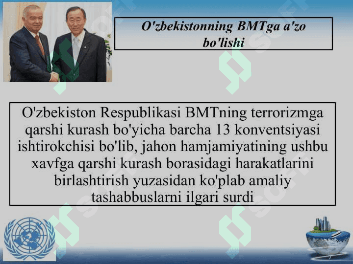 O’zbekistonning jahon iqtisodiyotiga integratsiyalashuvi va tashqi iqtisodiy faoliyati 7