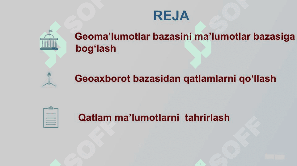 Geoma’lumotlar bazasi asosida 3D yaratish va qayta ishlash. GIS texnologiyasi ArcInfo tizimini sozlash 2