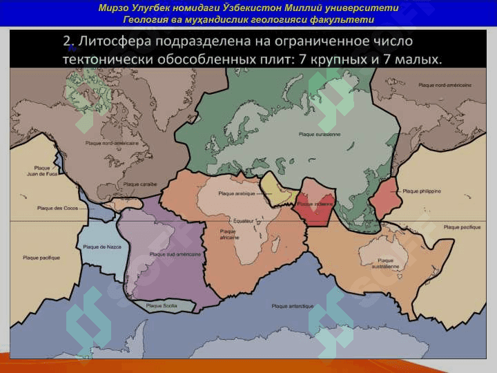 Geodinamikaning zamonaviy muammolari . Geologiyaning hozirgi zamondagi muammolari . ГЕОЛОГИЯНИНГ ХОЗИРГИ ЗАМОНДАГИ МУАММОЛАРИ  Геодинамиканинг замонавий муаммолари 5