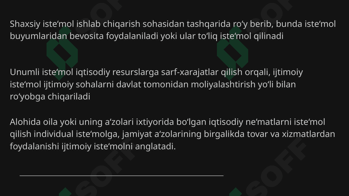 Iste'mol va jamg'arma 4