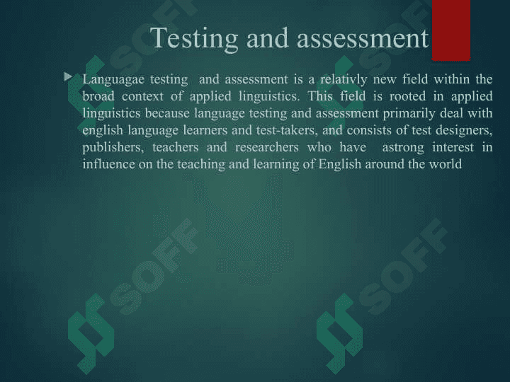 Tests as criteria of assessment in reading and listening aspects 2