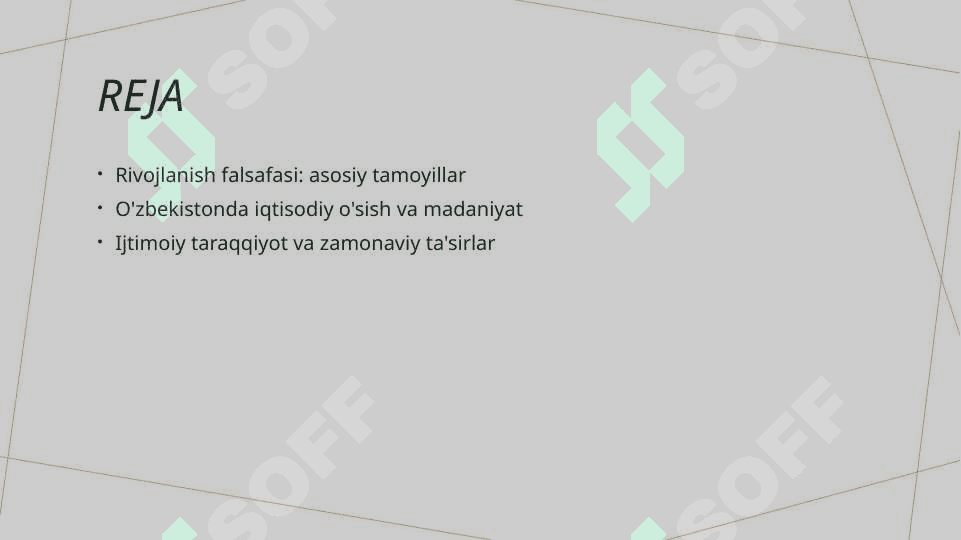 Rivojlanish  falsafasi 2