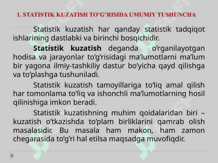 Statistik ma’lumotlarni to‘plash nazariyasi va amaliyoti 3