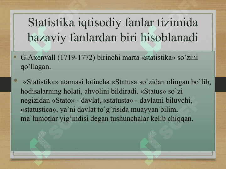 Statistika faniga kirish 3