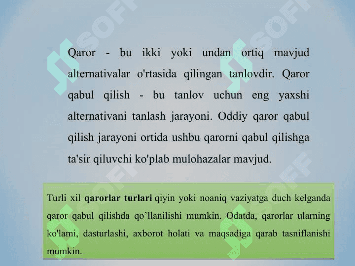 Boshqaruv qarorlarini qabul qilishda kreativ fikrlashning o‘rni 3
