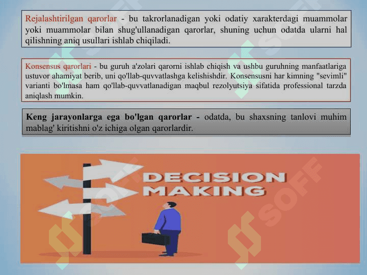 Boshqaruv qarorlarini qabul qilishda kreativ fikrlashning o‘rni 5