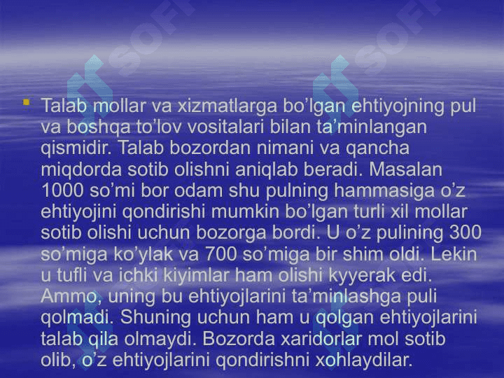 Talab va Taklif nazariyasi 3