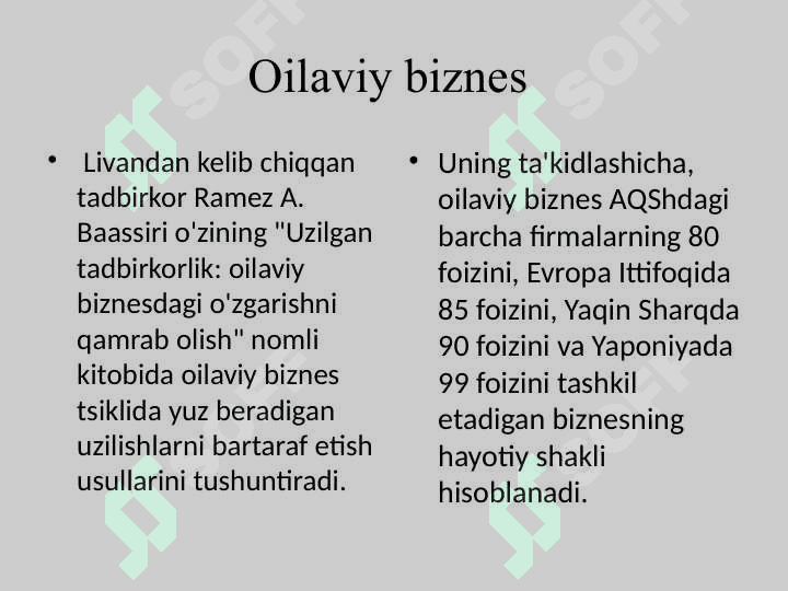Oilaviy biznes-baraka manbai 5