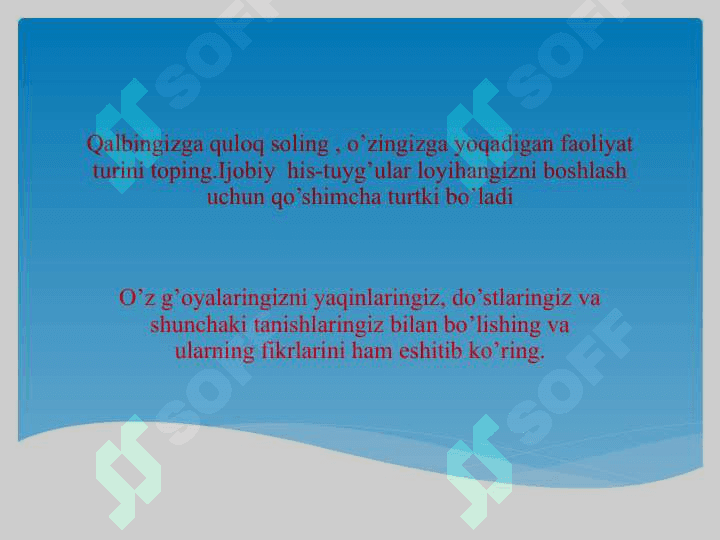 Biznes g‘oyalarni shakllantirish 3