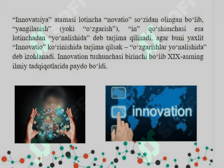 INNOVATSION TUSHUNCHASI VA ULARGA QARATILGAN INVESTITSIYALAR 3