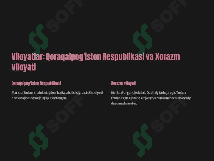 O'zbekiston Respublikasining ma'muriy hududiy tuzulishi (prezentatsiya) 2