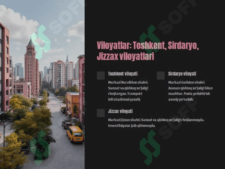 O'zbekiston Respublikasining ma'muriy hududiy tuzulishi (prezentatsiya) 3