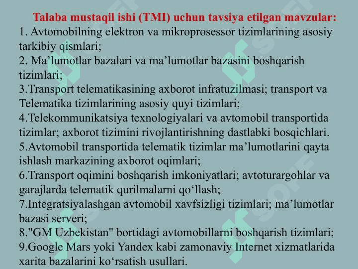 AVTОTRANSPОRTDA  TELEMATIKA 4
