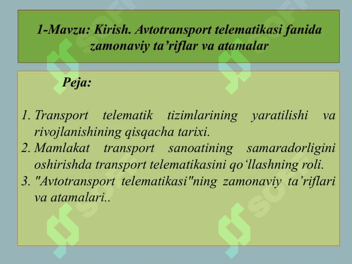 AVTОTRANSPОRTDA  TELEMATIKA 5