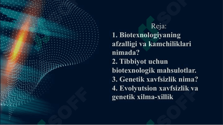 Biotexnologik usulda olingan mahsulotlarning genetik xavfsizligi 2