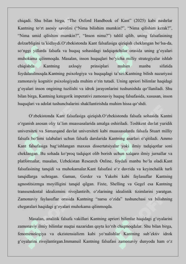 Immanuil Kant 25 4