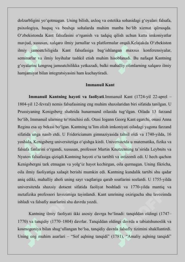 Immanuil Kant 25 5