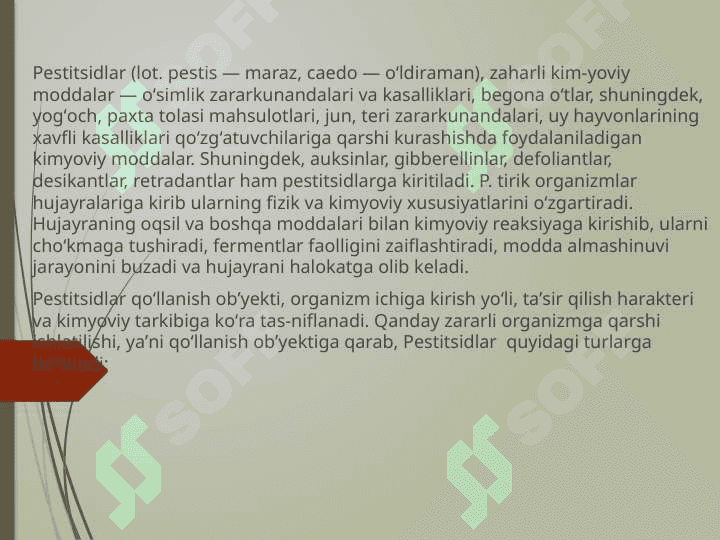 Pestitsid birikmalar 3
