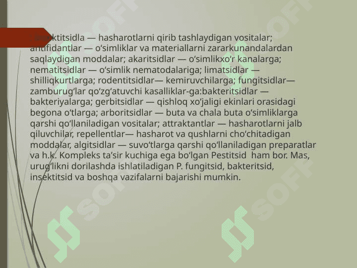 Pestitsid birikmalar 4
