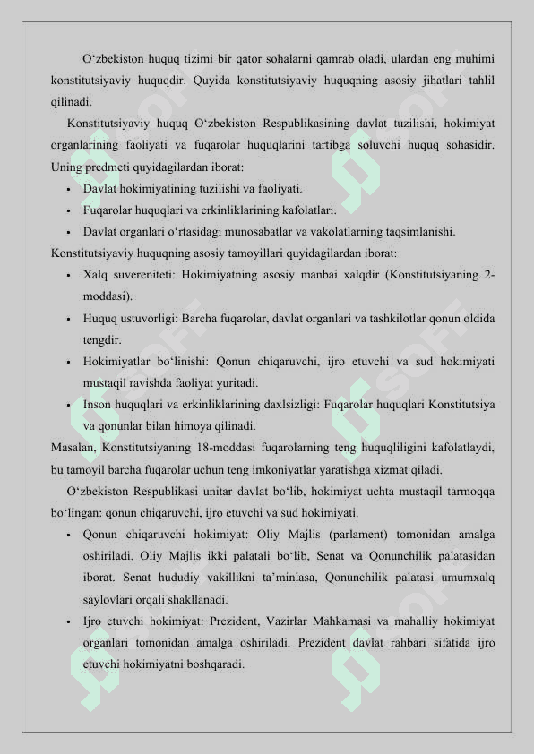 O‘zbekiston huquq tizimi asosiy sohalarining tavsifi 25 5