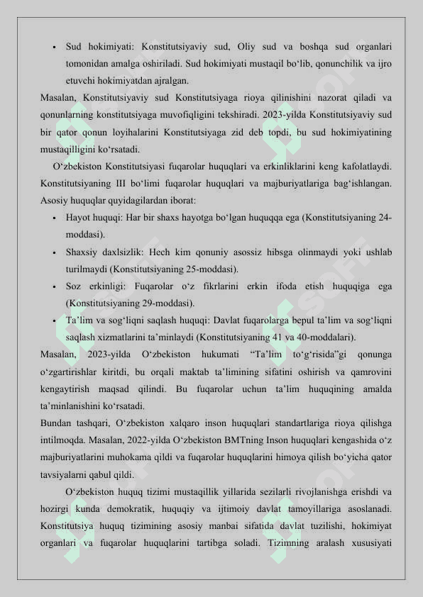 O‘zbekiston huquq tizimi asosiy sohalarining tavsifi 25 6