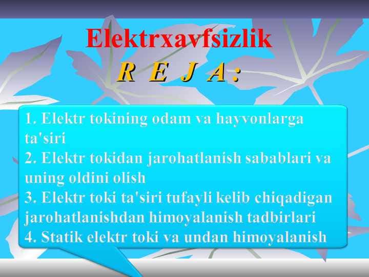 Elеktrxavfsizlik 1