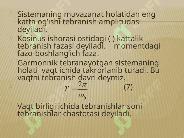 fizik va matematik mayatniklar 5