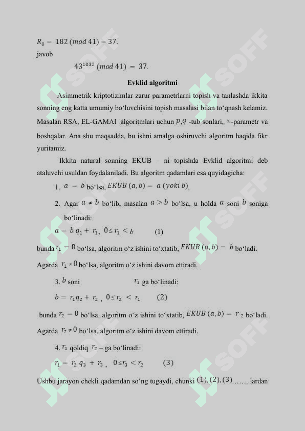 Kriptografiyaning matematik asoslari 6