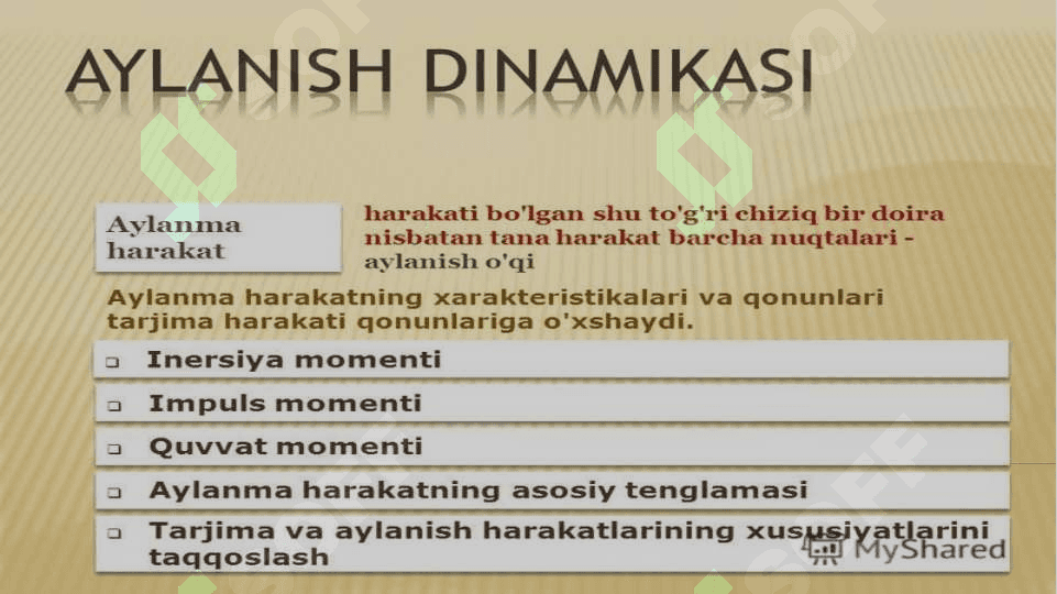 Inersiya kuchlari 2
