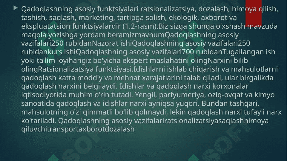 QAdoqlashning asosiy vazifalari 4