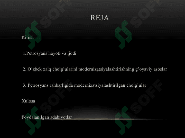Petrosyans rahbarligida xalq cholg’ularini tizimli ravishda modernizatsiyalashtirish 2