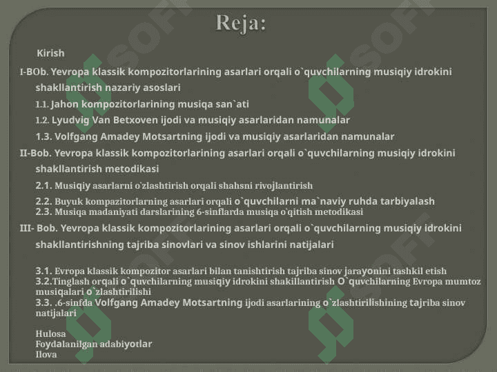 Yevropa klassik kompozitorlarining asarlari orqali o`quvchilarning musiqiy idrokini shakllantirish 2